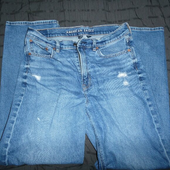 American Eagle - Distressed Straight 90s - Strigid - Picture 1 of 3